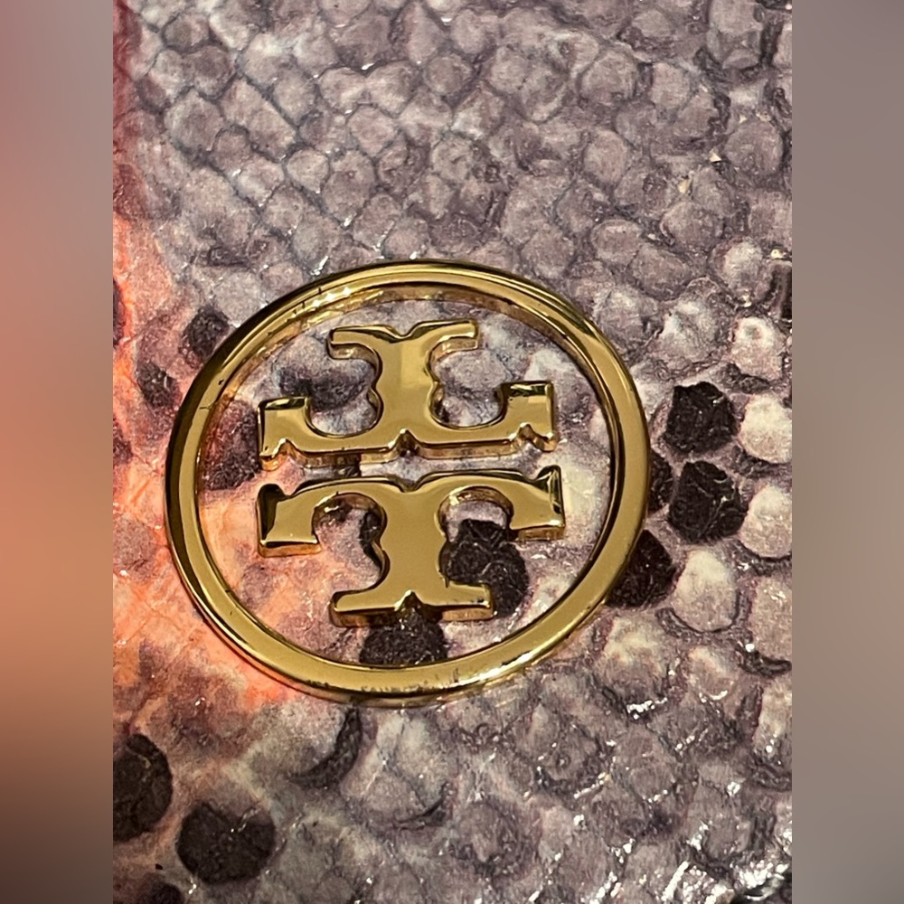 Tory Burch Multicolor Python Embossed Leather Cro… - image 7